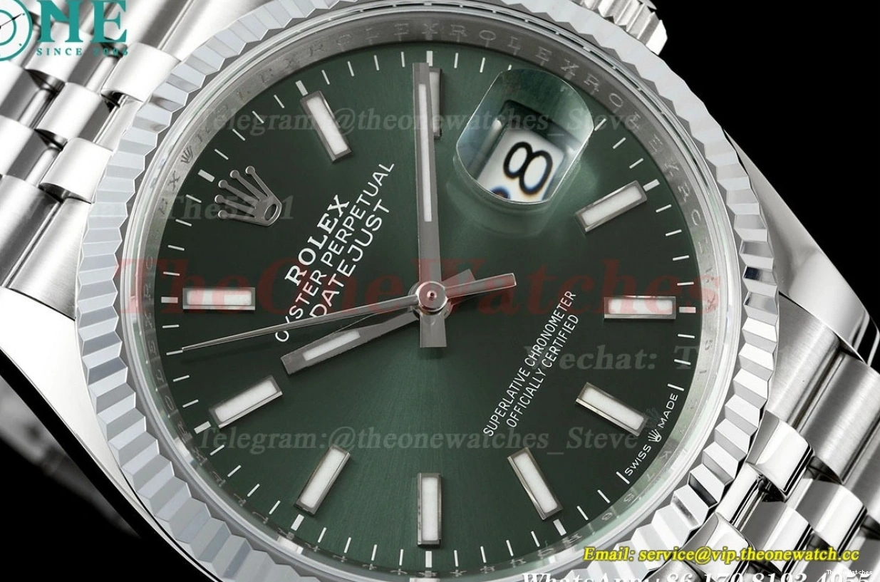 Green Jub JQF 36mm Datejust Stk 126234 SS SS VR3235 0326